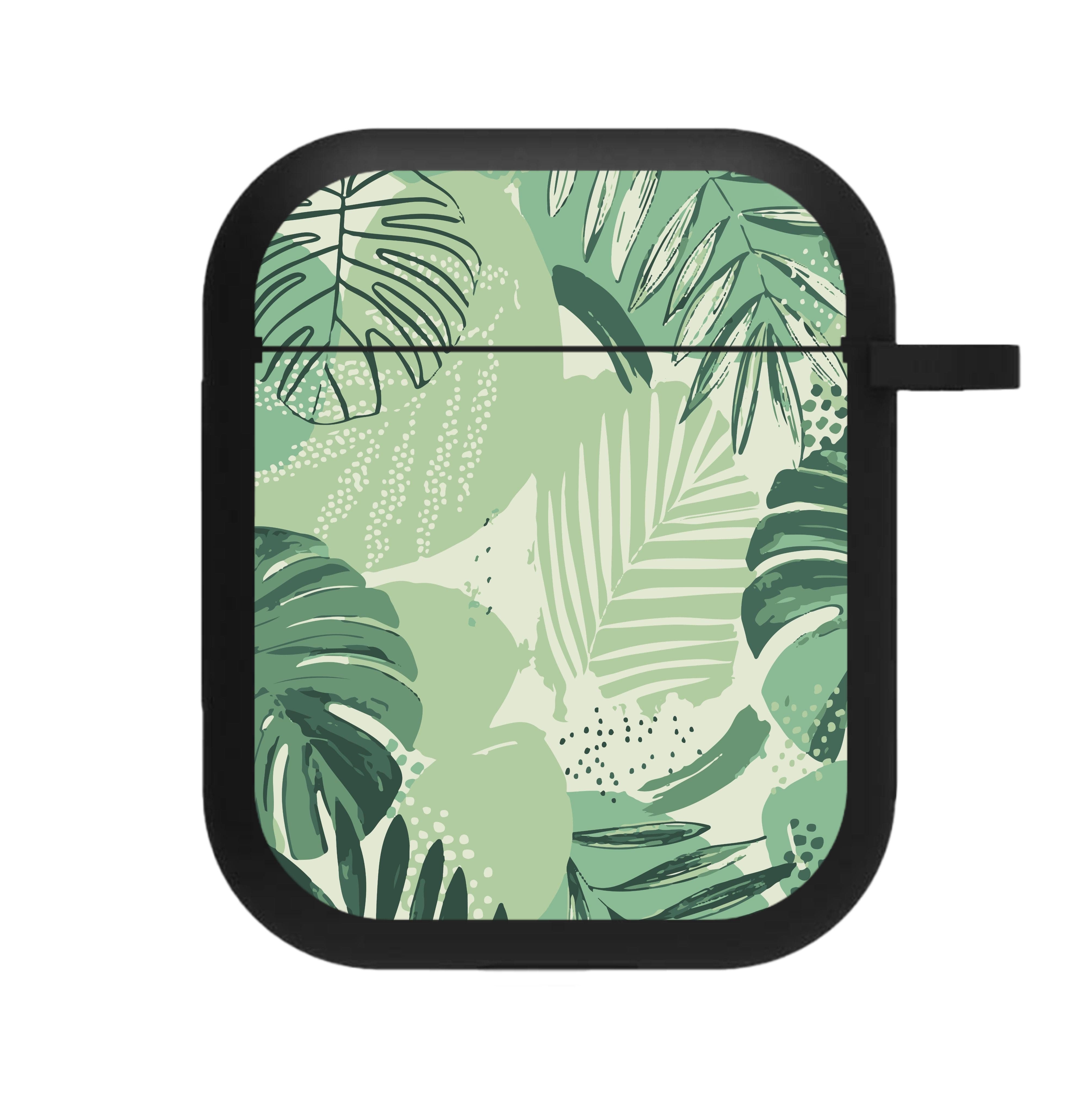 Green Leaf Pattern - Foliage AirPods Case