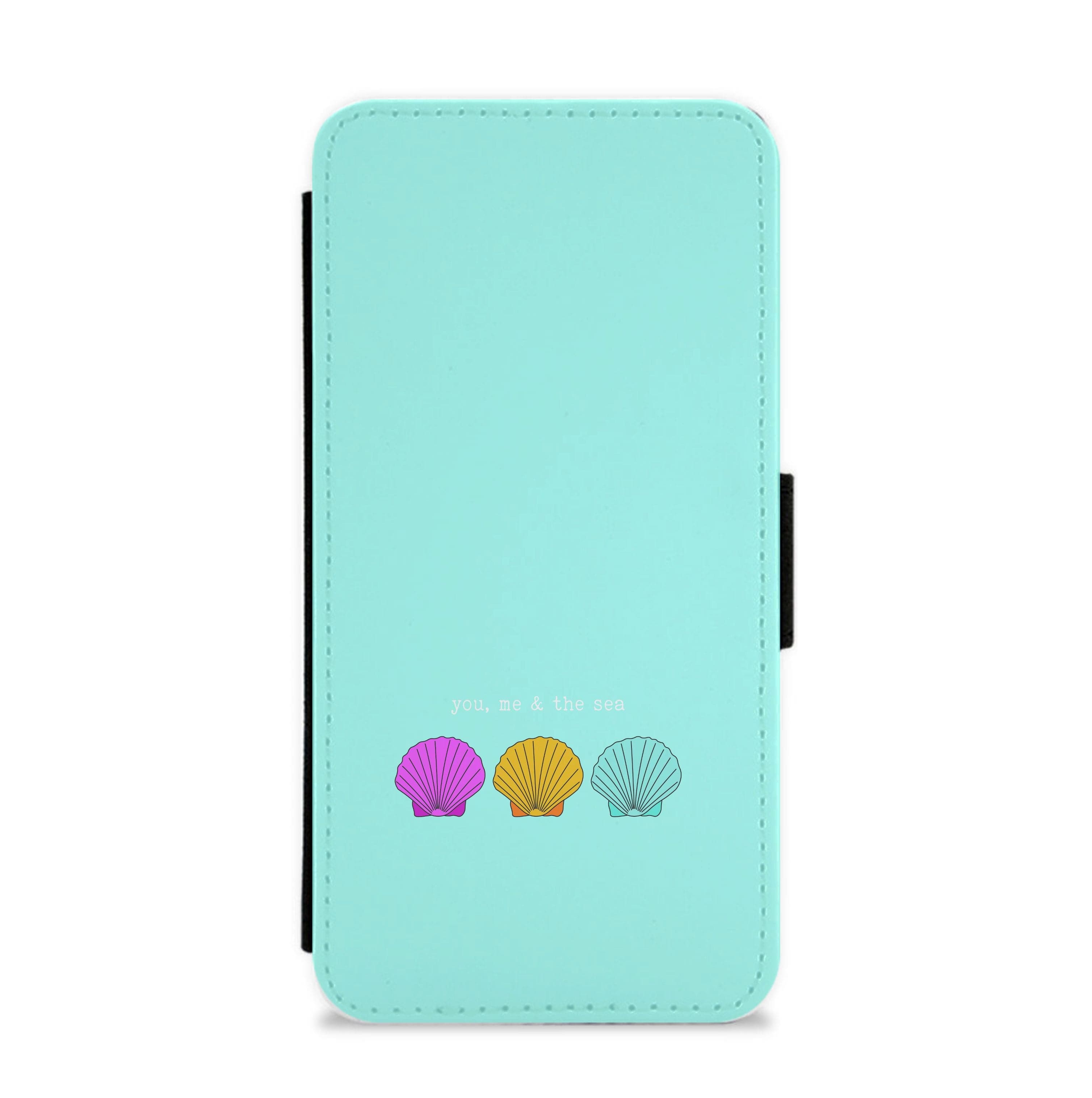 You, Me And The Sea - Seashells Flip / Wallet Phone Case