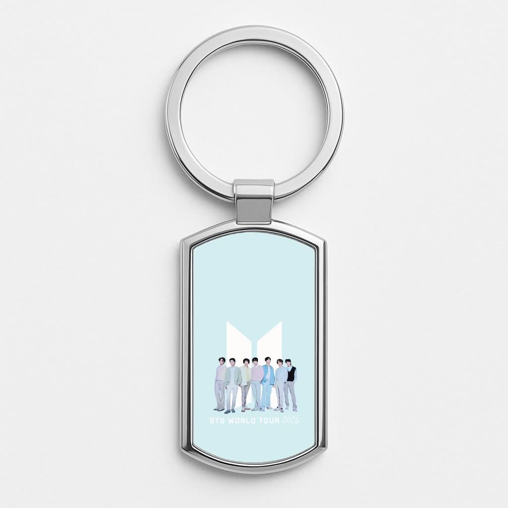 K-Pop Band Tour Pastel Blue Luxury Keyring