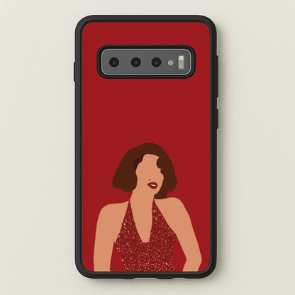 Red Sparkly Dress Galaxy S10 Plus Case