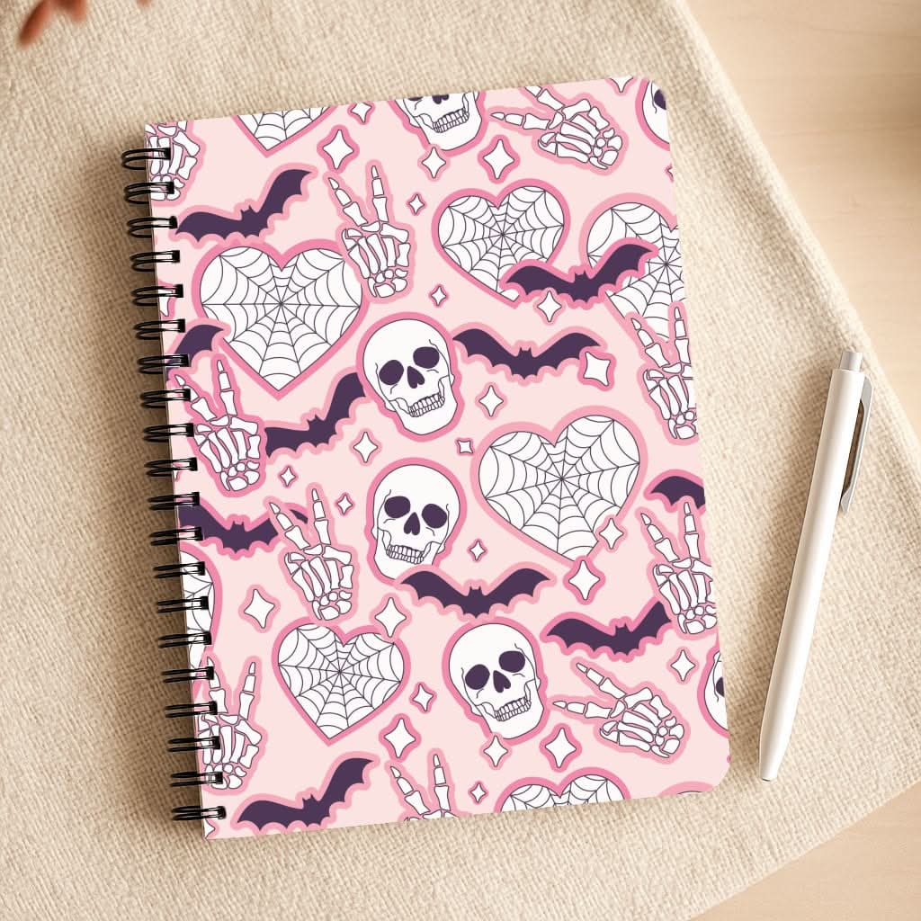 Cute Halloween Stickers Pattern Notepad