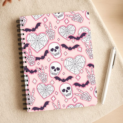 Cute Halloween Stickers Pattern Notepad