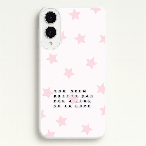Pretty Sad Letter Beads Galaxy S25 Edge Case
