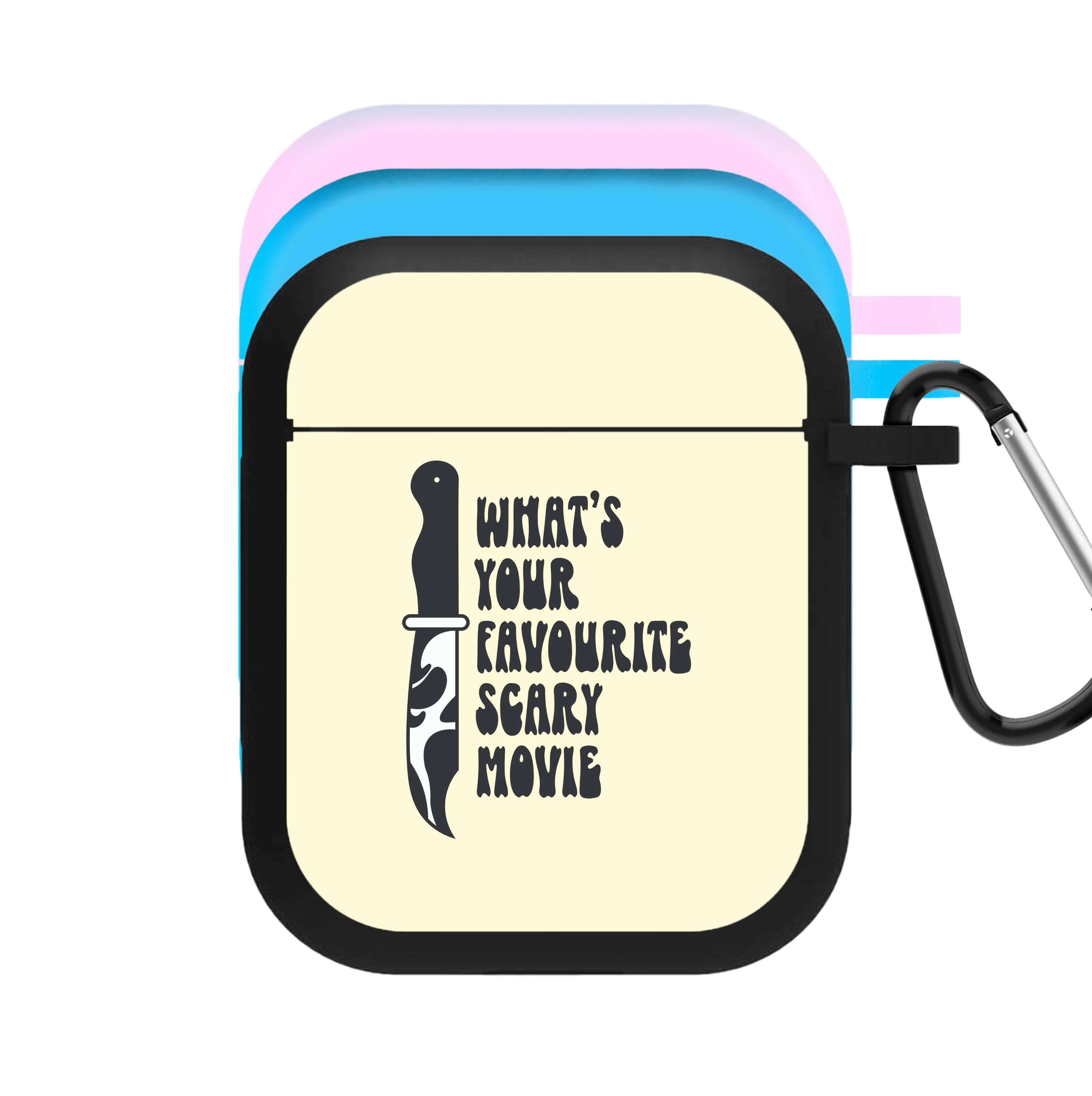 What's Your Favourite Scary Movie Trippy AirPods Case