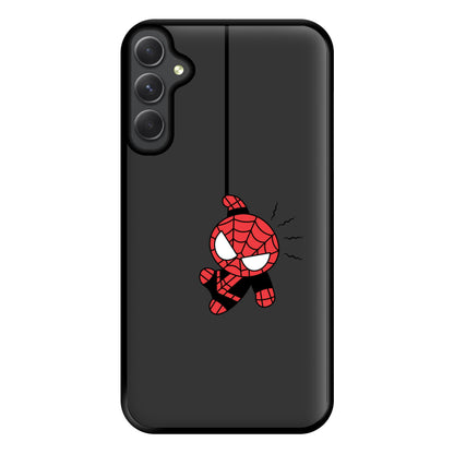 Gray Hanging Spider Hero Galaxy A54 Case