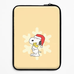 Christmas Cartoon Beagle And Bird  Universal Laptop Sleeve