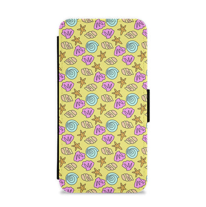 Seashells Pattern 2 Flip / Wallet Phone Case