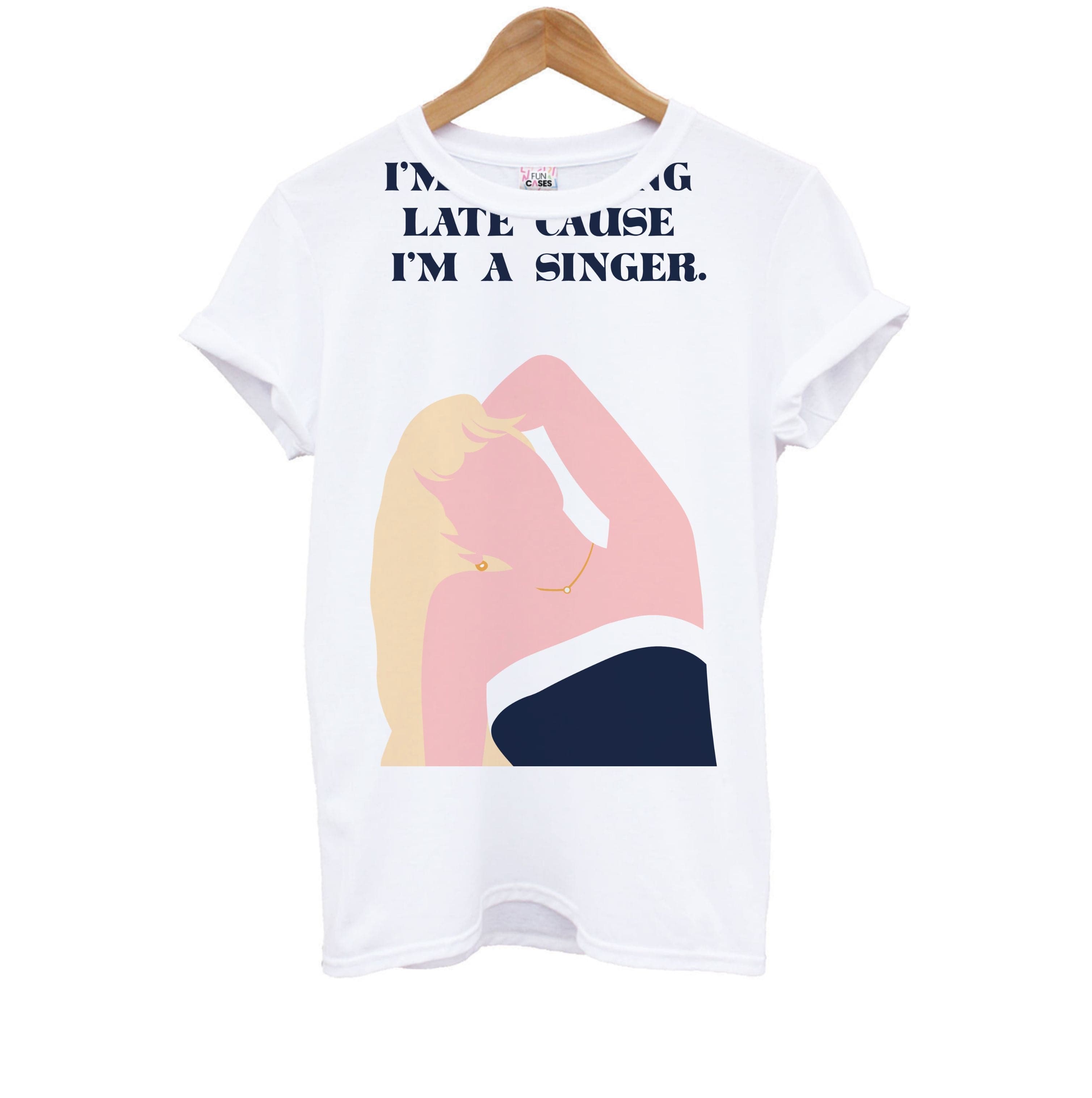 I'm Working Late Cause I'm A Singer Kids T-Shirt