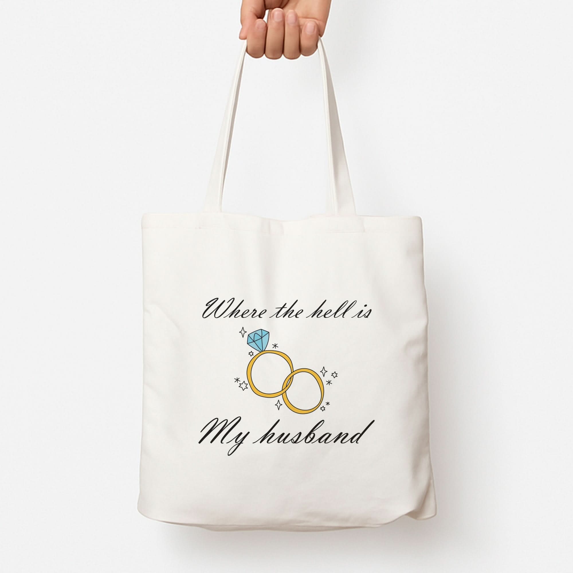 WTHIMH Cartoon Rings Tote Bag