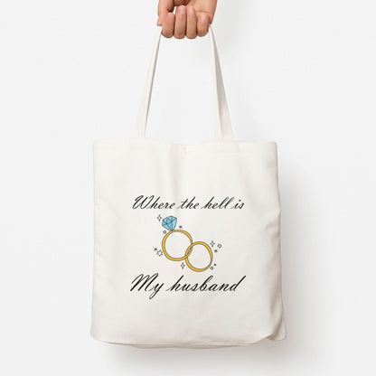 WTHIMH Cartoon Rings Tote Bag