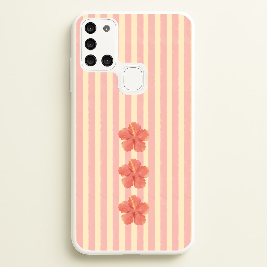 Hibiscus Rays Galaxy A21s Case