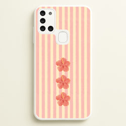 Hibiscus Rays Galaxy A21s Case