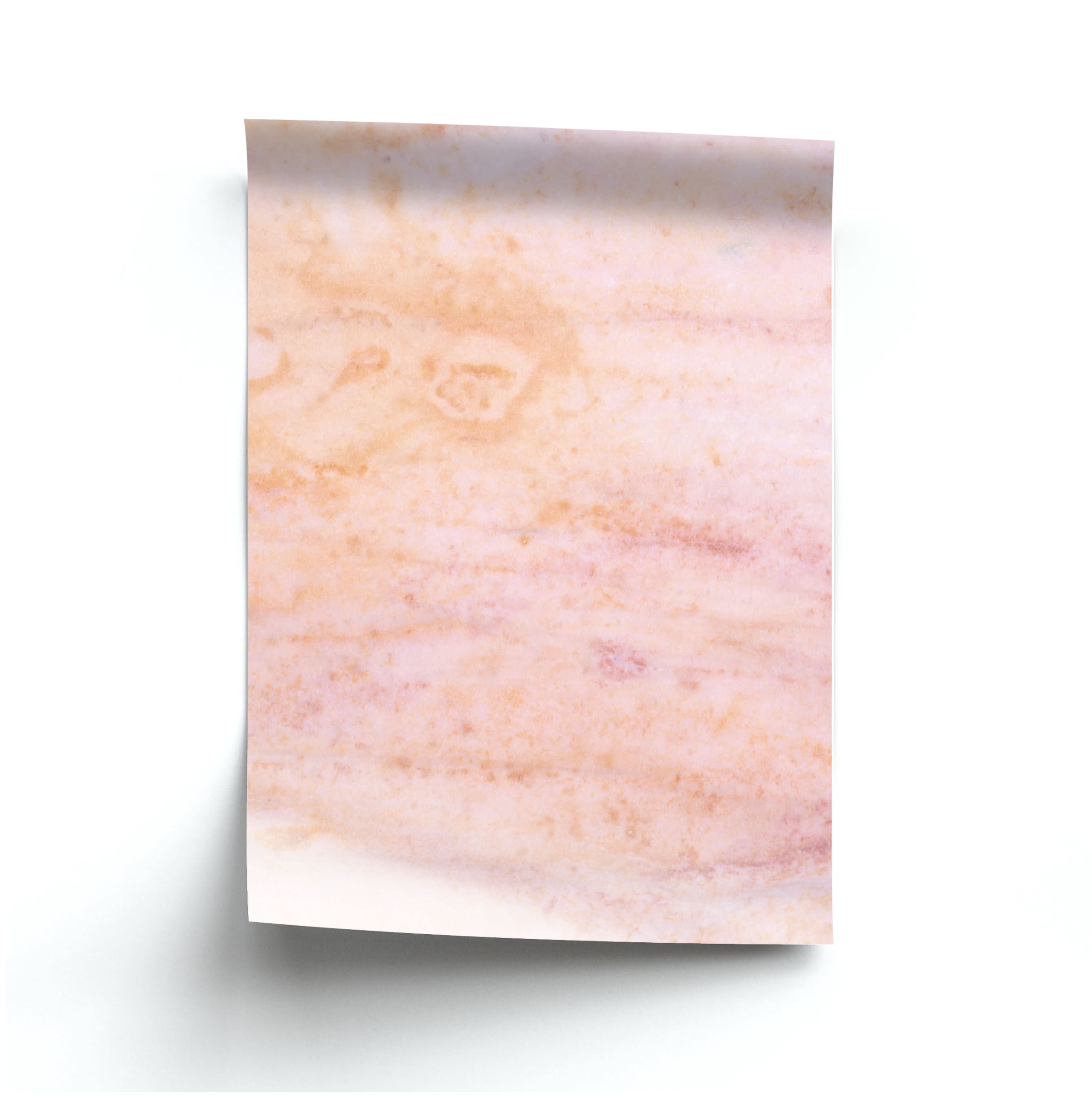 Ombre Rose Gold Marble Poster
