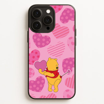 Cupid Pooh Valentine's Phone Case for iPhone, Samsung Galaxy and Google Pixel