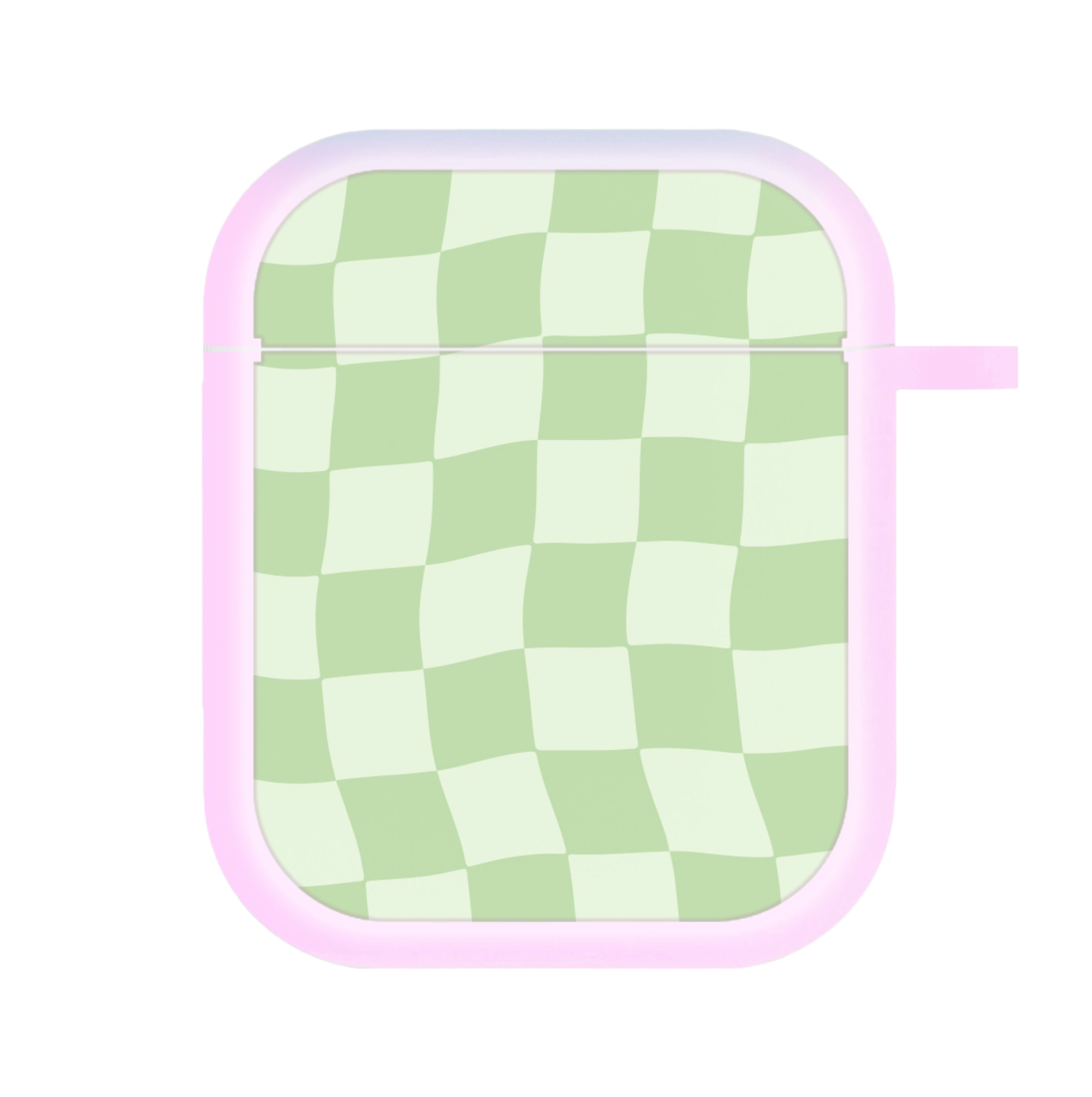 Green Checkers AirPods Case