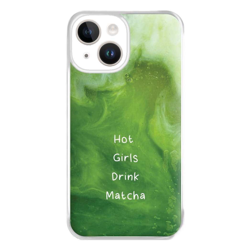 Hot Girls Drink Matcha iPhone 14 Case
