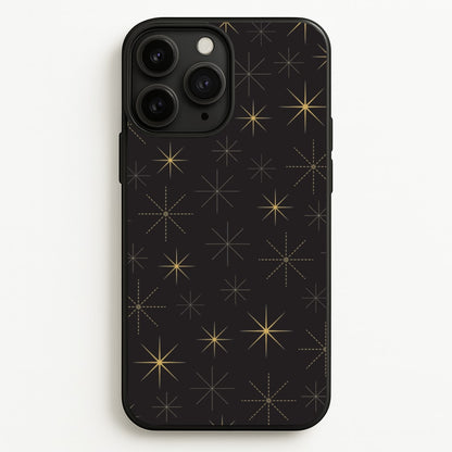 Christmas Gold Stars Pattern iPhone 11 Pro Case