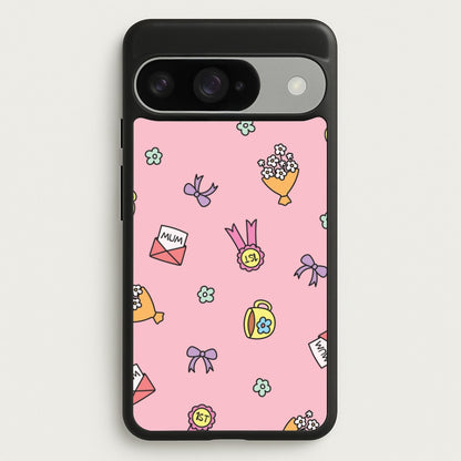 Mum Doodles Pattern Google Pixel 10 / 10 Pro Case