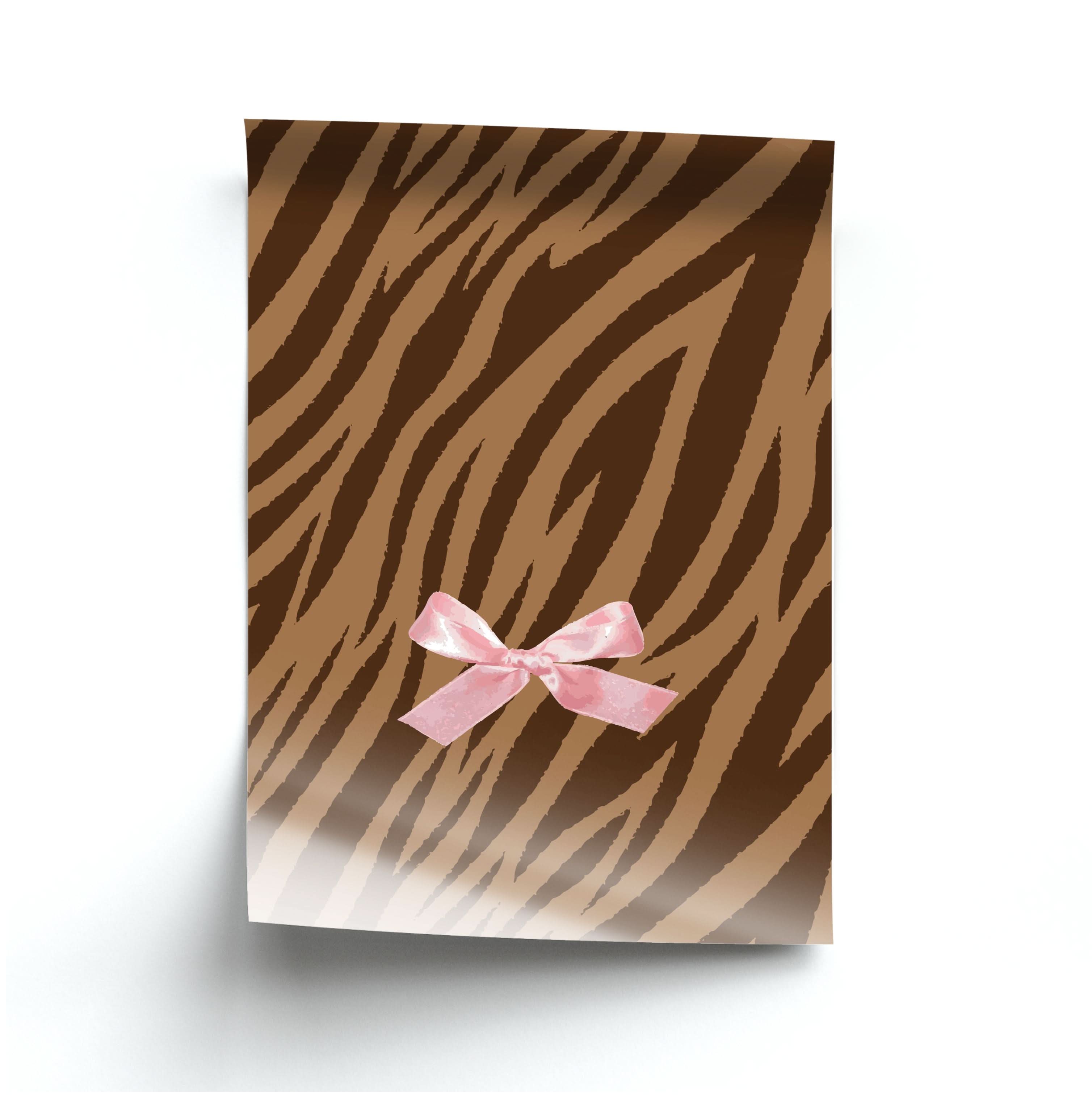 Coquette Brown Tiger Print Poster