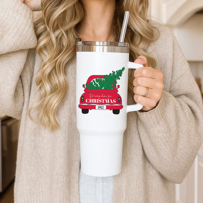 Driving Home For Christmas Truck Tumbler