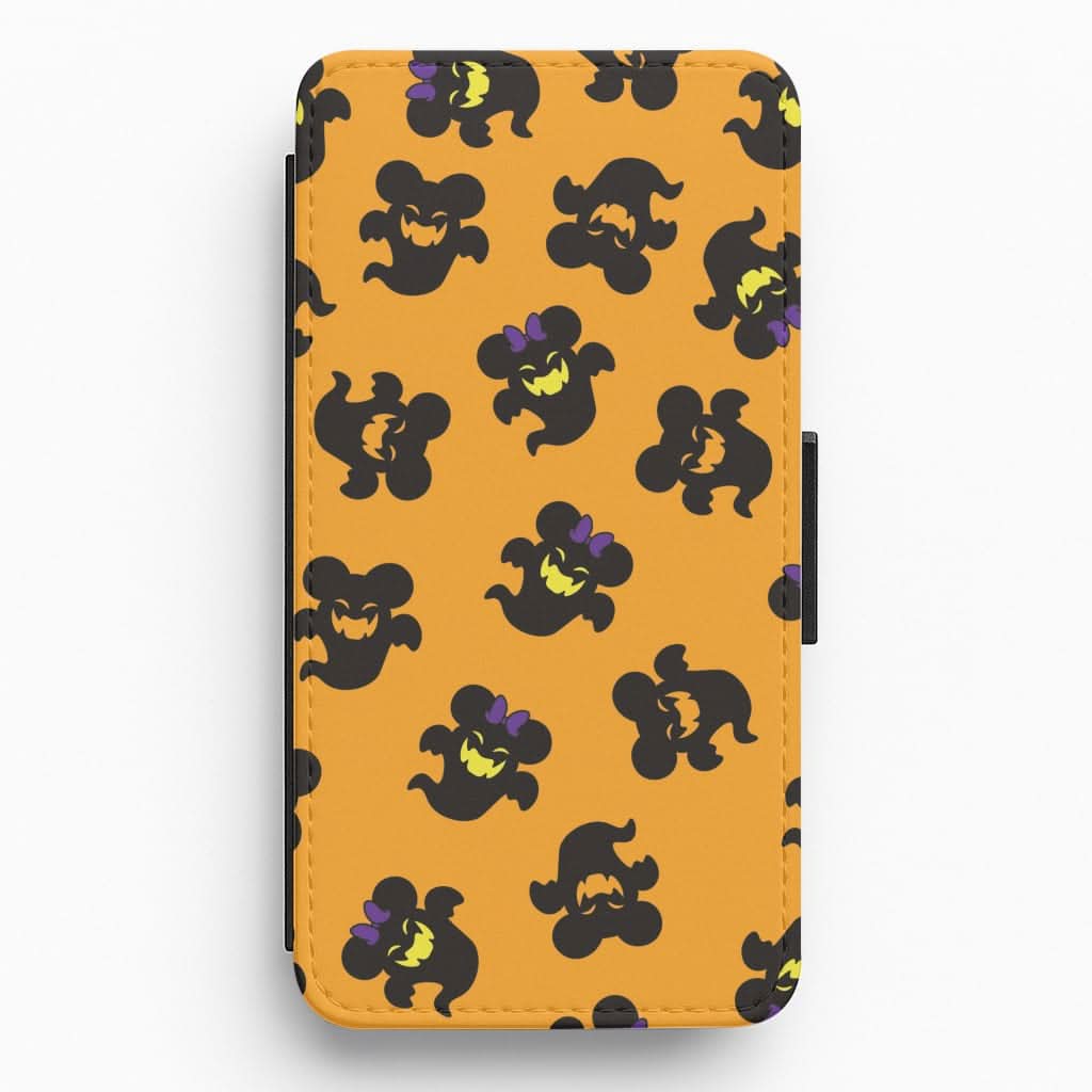 Mouse Ghosts Pattern Flip / Wallet Phone Case