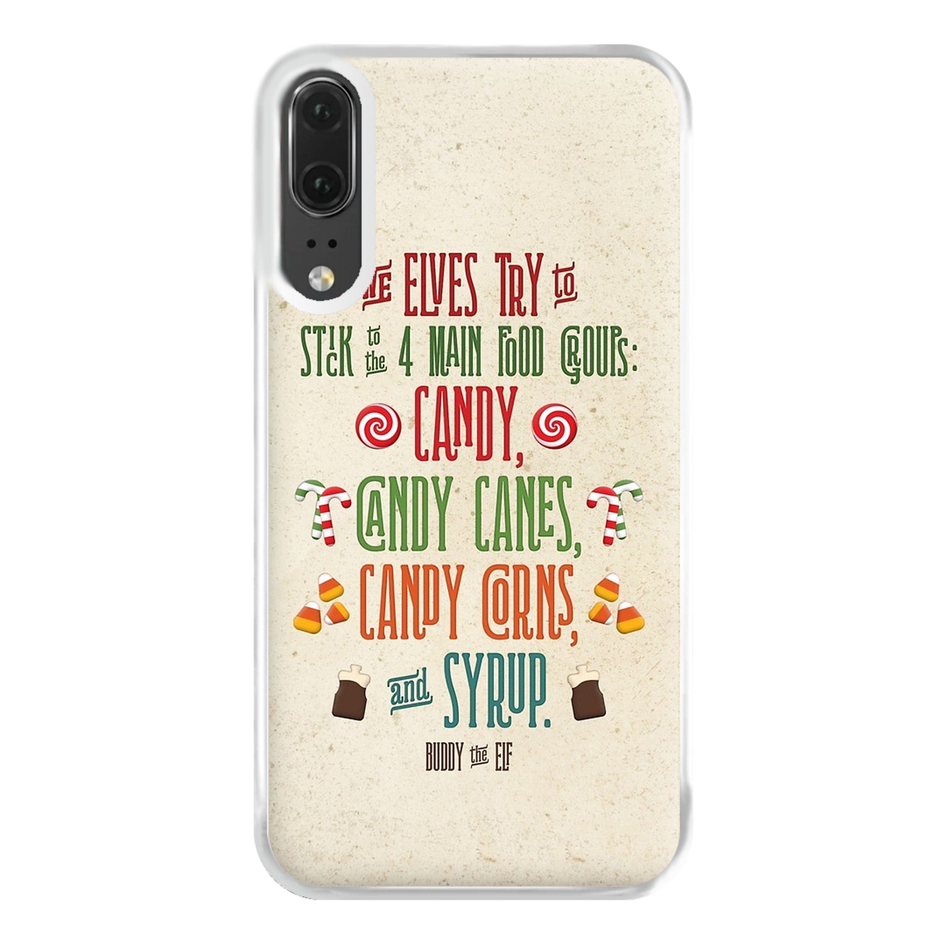 The Four Main Food Groups - Elf Phone Case