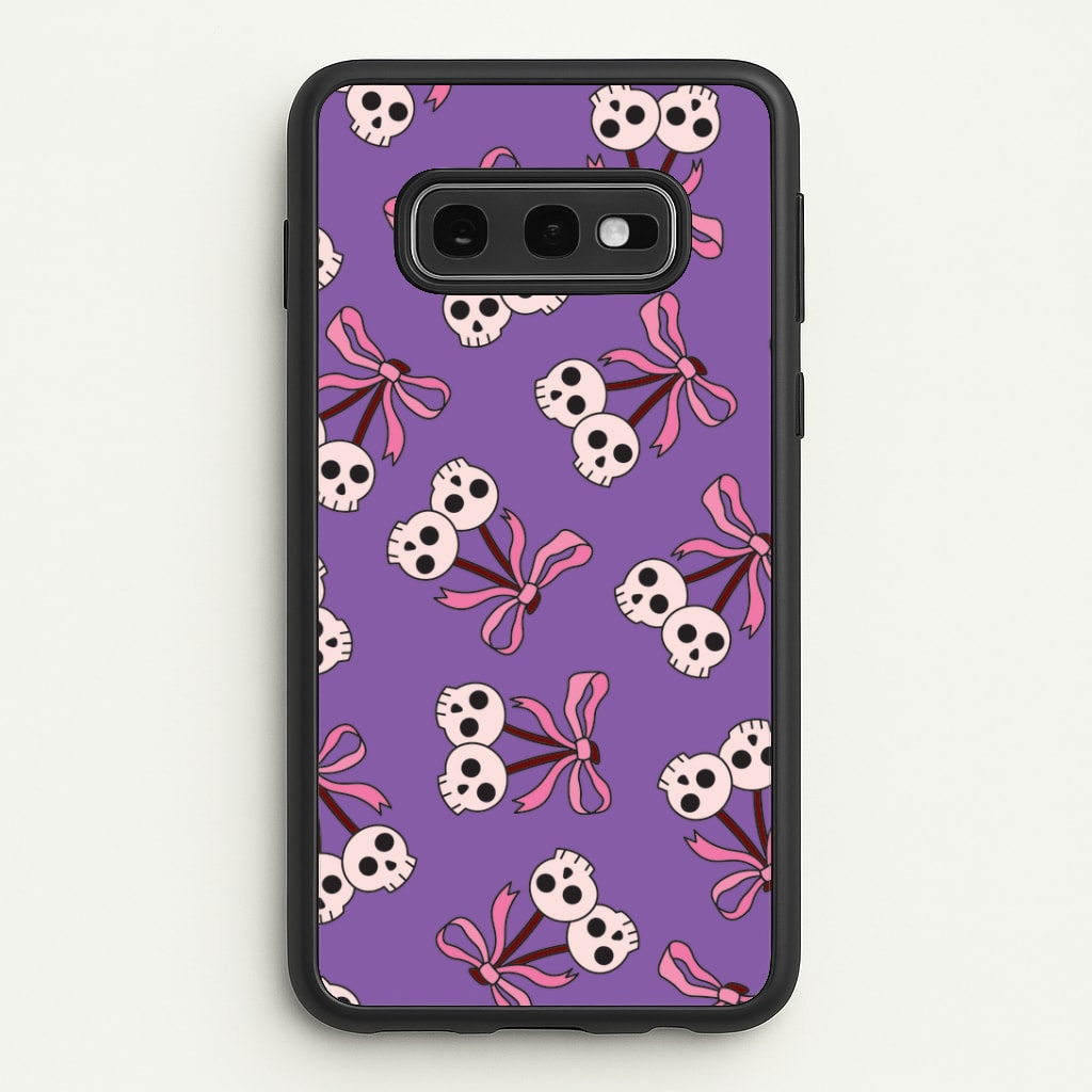 Cherry Skulls Pattern Galaxy S10e Case