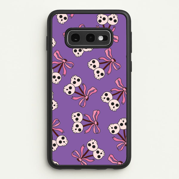 Cherry Skulls Pattern Galaxy S10e Case