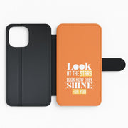 Look At The Stars Flip / Wallet Phone Case 2