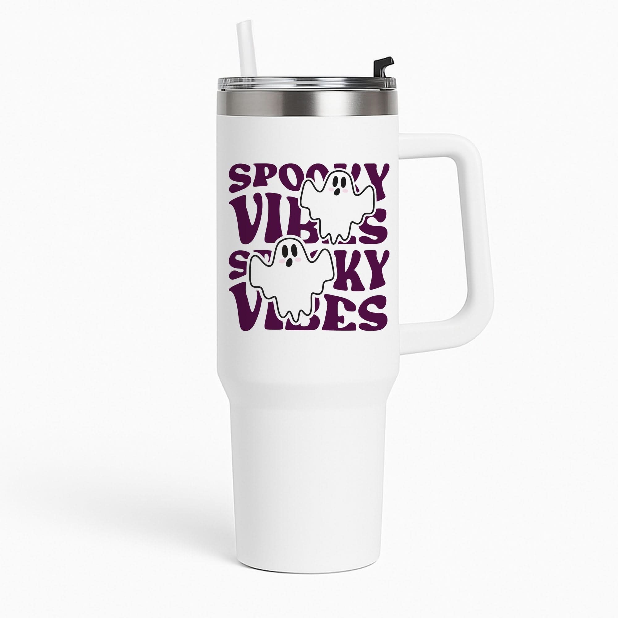 Spooky Vibes Pink Tumbler