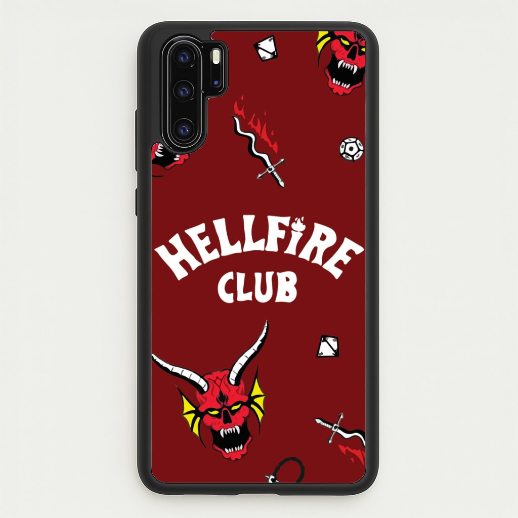 Hellfire Club Icons Collage Red Huawei P30 Pro Case