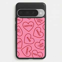 Quote Love Hearts Pattern Google Pixel 10 Pro XL Case