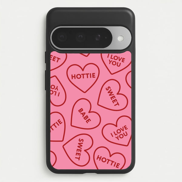 Quote Love Hearts Pattern Google Pixel 10 Pro XL Case
