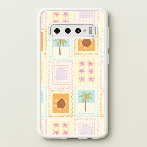 Tropical Stamps Galaxy S10 Plus Case