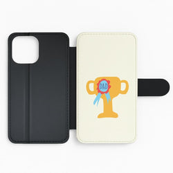 Cartoon Dad Trophy Flip Phone Case