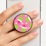 Pink Green Creature Xmas Pattern FunGrip 1