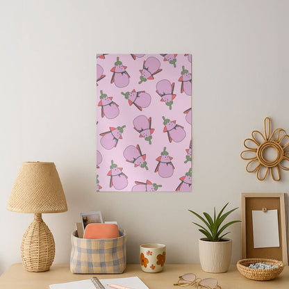 Vampire Vegetable Pattern - Halloween Art Print
