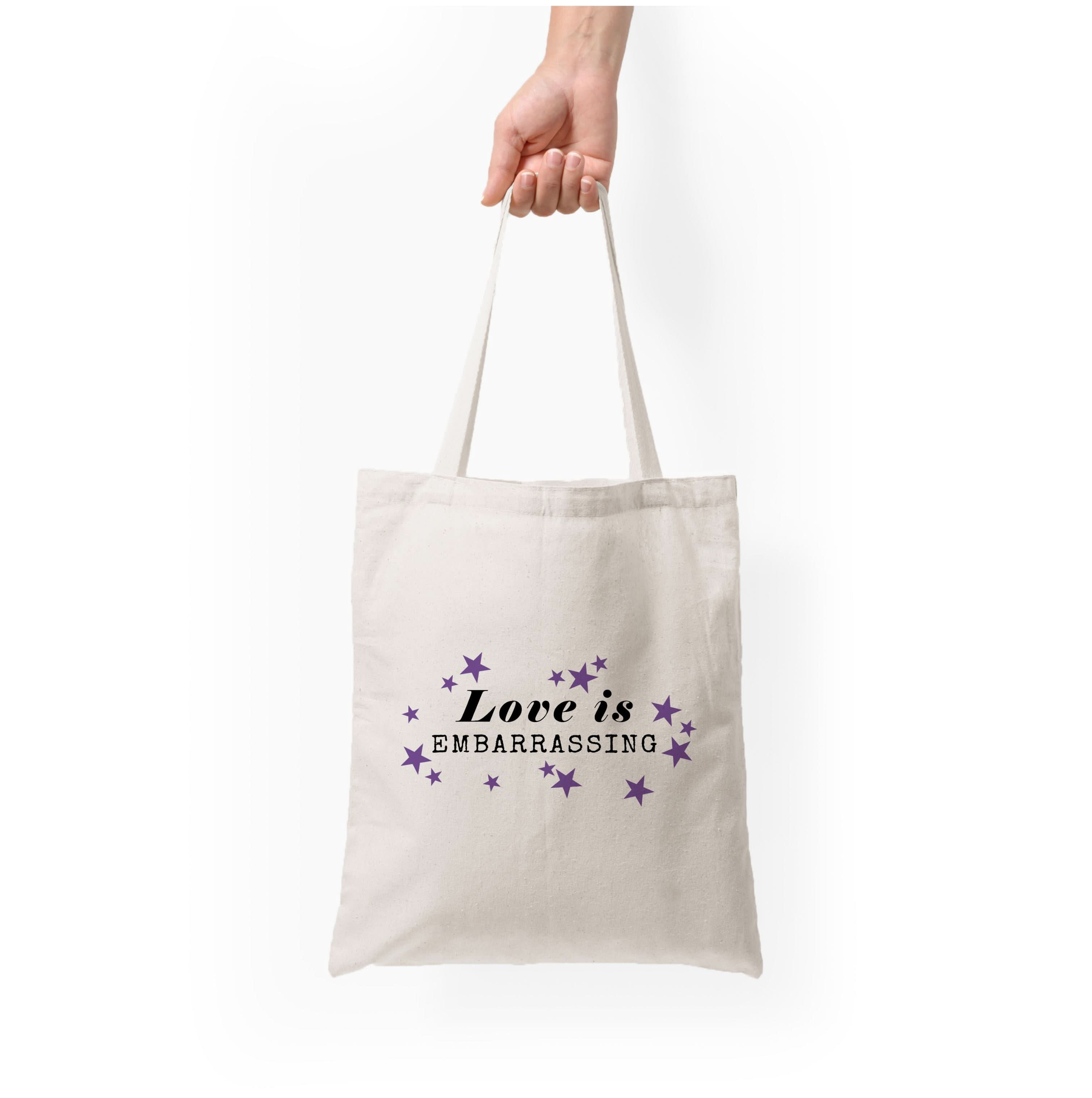 Love Is Embarrassing Note Tote Bag