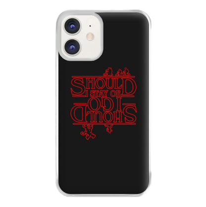 Should I Stay Or Should I Go Upside Down Phone Case