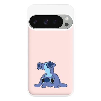 Cute Blue Alien Handstand Google Pixel 9 Pro XL Case