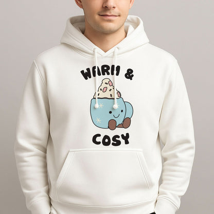 Hot Cocoa Plush Quote Mens Hoodie