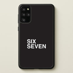 6 7 Black Galaxy S20 Plus Case