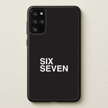 6 7 Black Galaxy S20 Plus Case