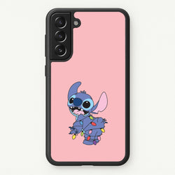 Cute Blue Alien Fairylights Galaxy S21 Plus Case