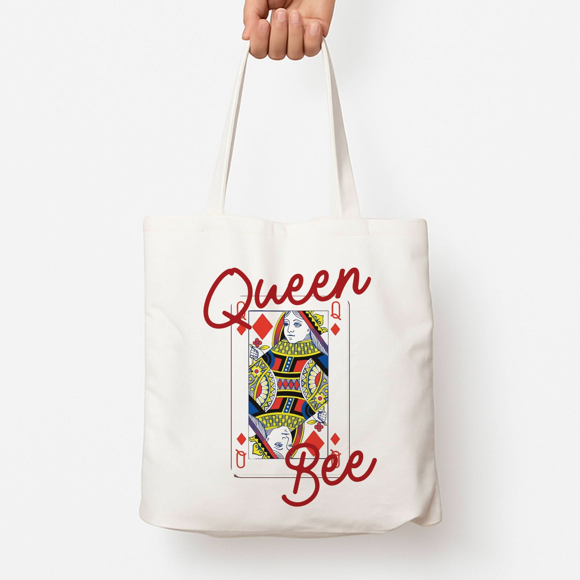 Queen Bee Playing Card Tote Bag