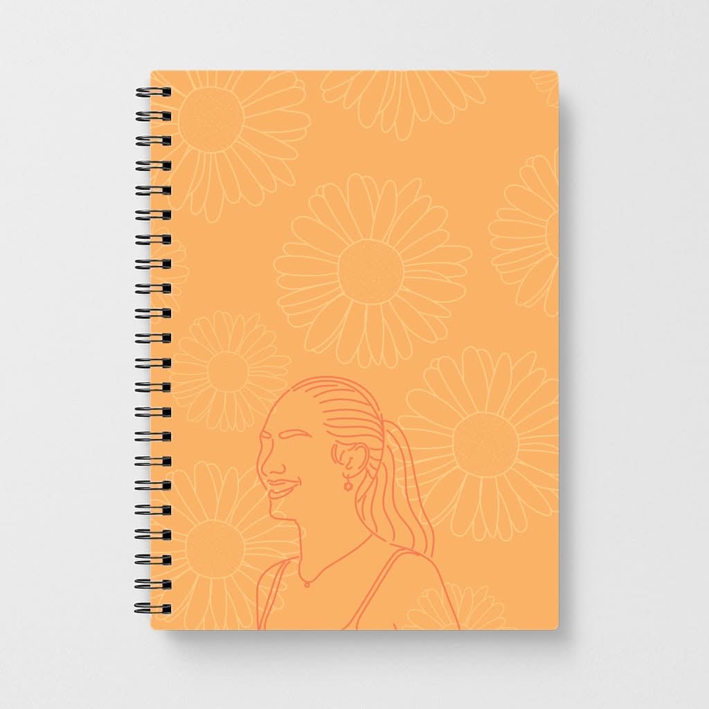 Belly And Daisies Outline Notebook