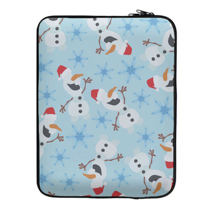 Snowman Pattern Laptop Sleeve