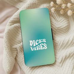 Pices Vibes Gradient Zodiac Leather Phone Case