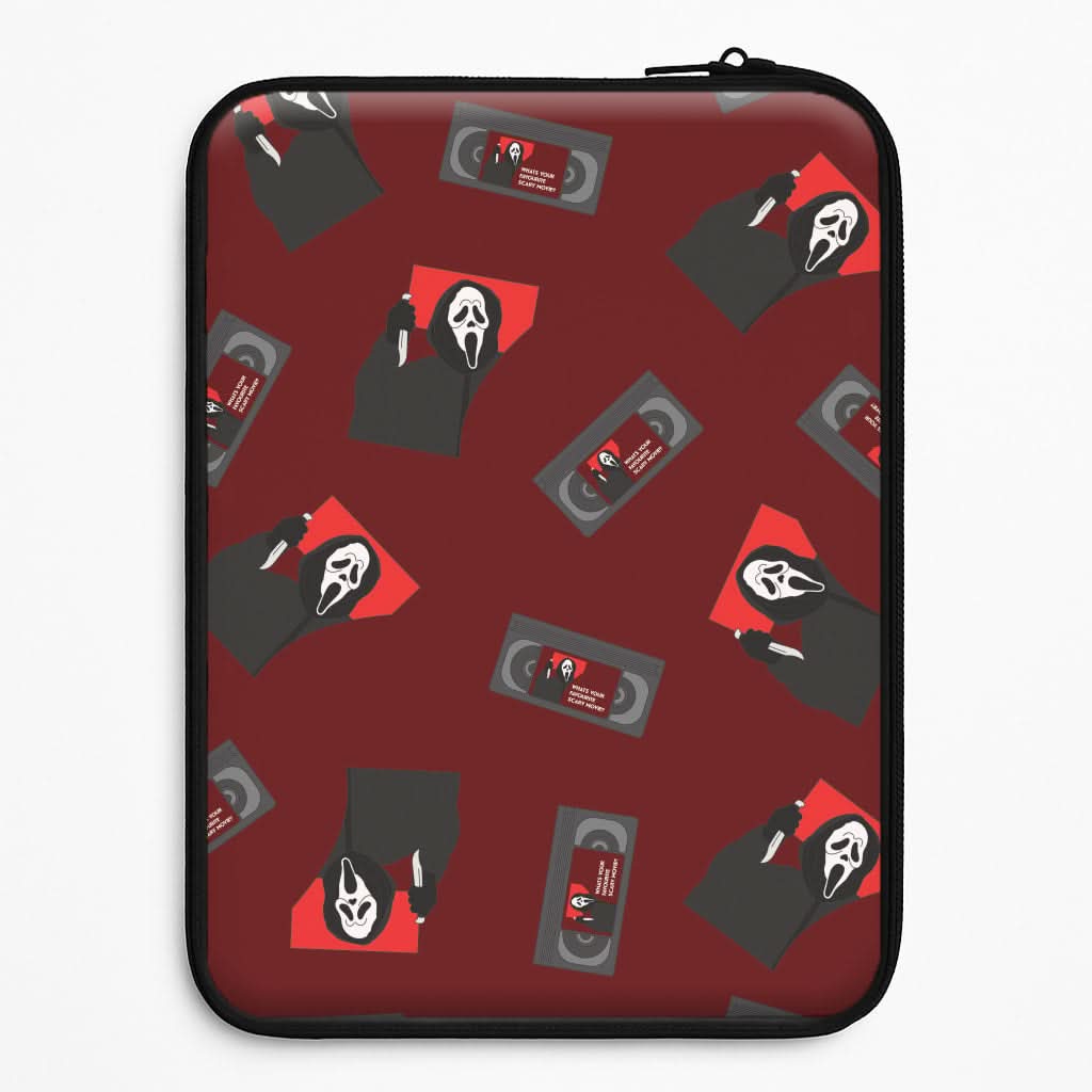 VHS & Ghostface Pattern Universal Laptop Sleeve