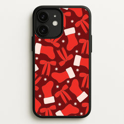 Stockings And Bows Pattern iPhone 11 Case